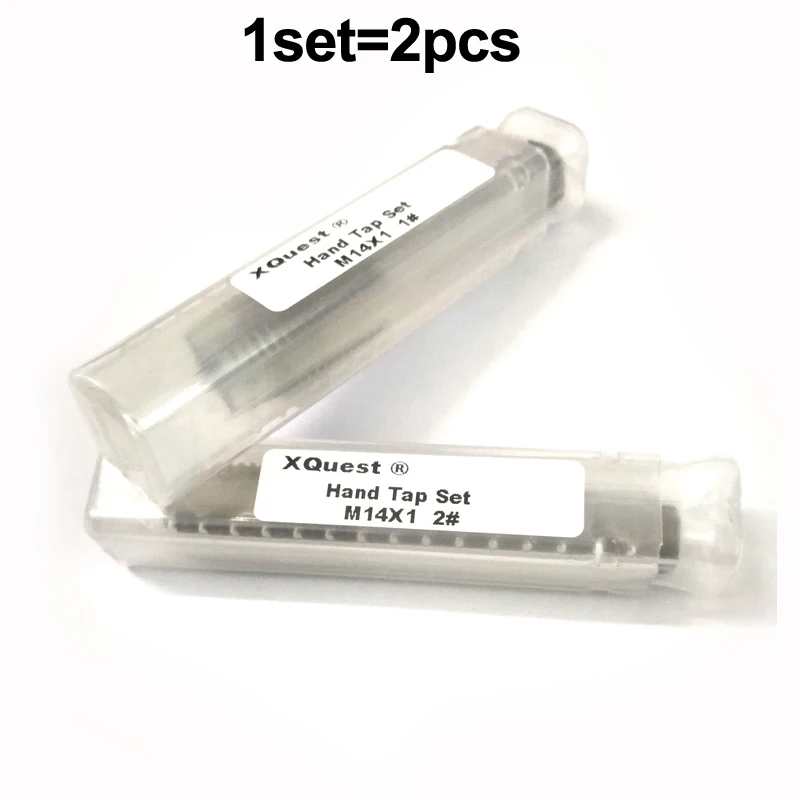 Метрический набор метчиков M14 M14X2 M14X1.5 M14X1.25 M14X1, ручной режущий кран, метчики тонкой резьбы 14X1.5 14X1.25 14X1mm, 2 шт.