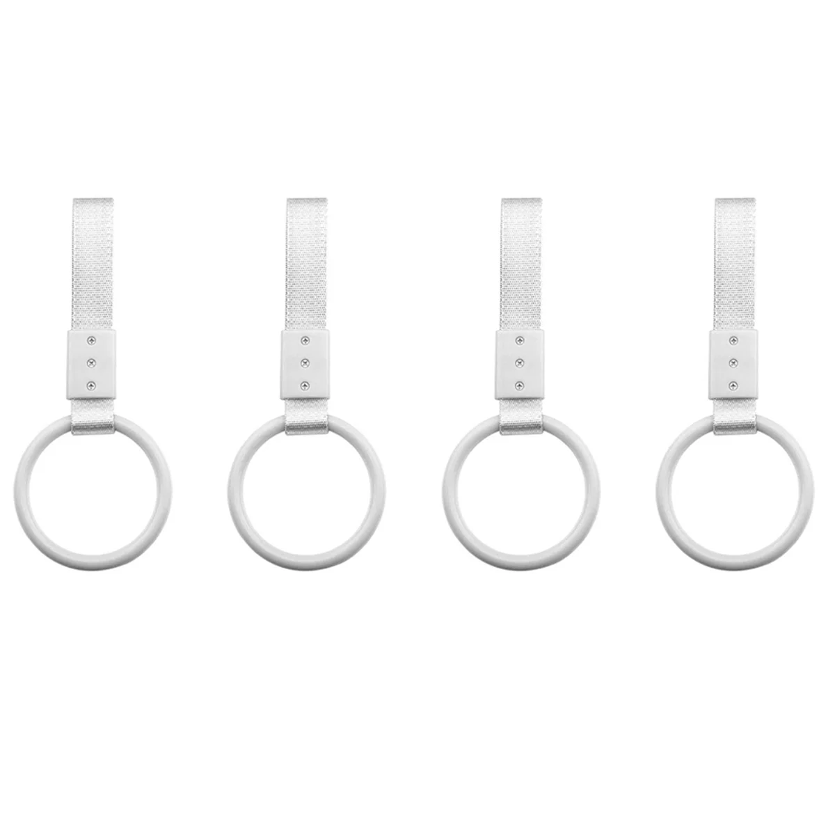 

4X Ring Handle Strap Charm Round JDM Tsurikawa Ring Subway Train Bus Handle Strap Charm Drift