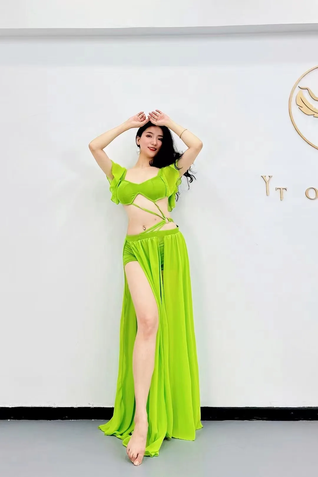 Сари Индийское Индийский Костюм Юбка Для Танцев Танец Живота Топ Восточных