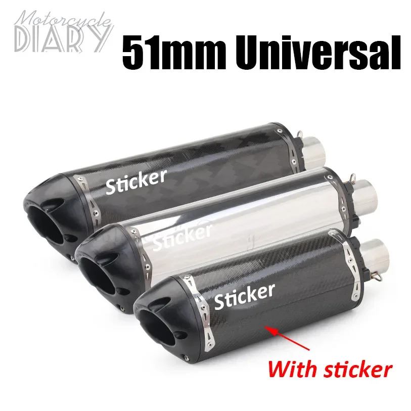 51 мм универсальная модифицированная выхлопная труба мотоцикла с ЧПУ для Two Brother Bro