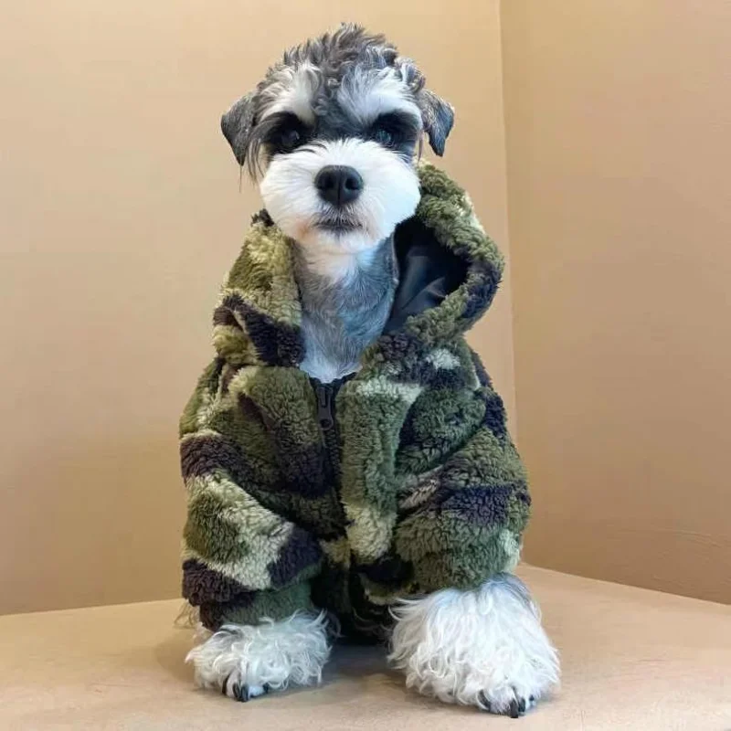 

Камуфляжное хлопковое пальто, одежда для собак, утепленная одежда для домашних питомцев, ошейник для маленьких французских бульдогов на осень и зиму для мальчиков