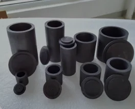 

24 50*50 cylindrical graphite crucibles with lid