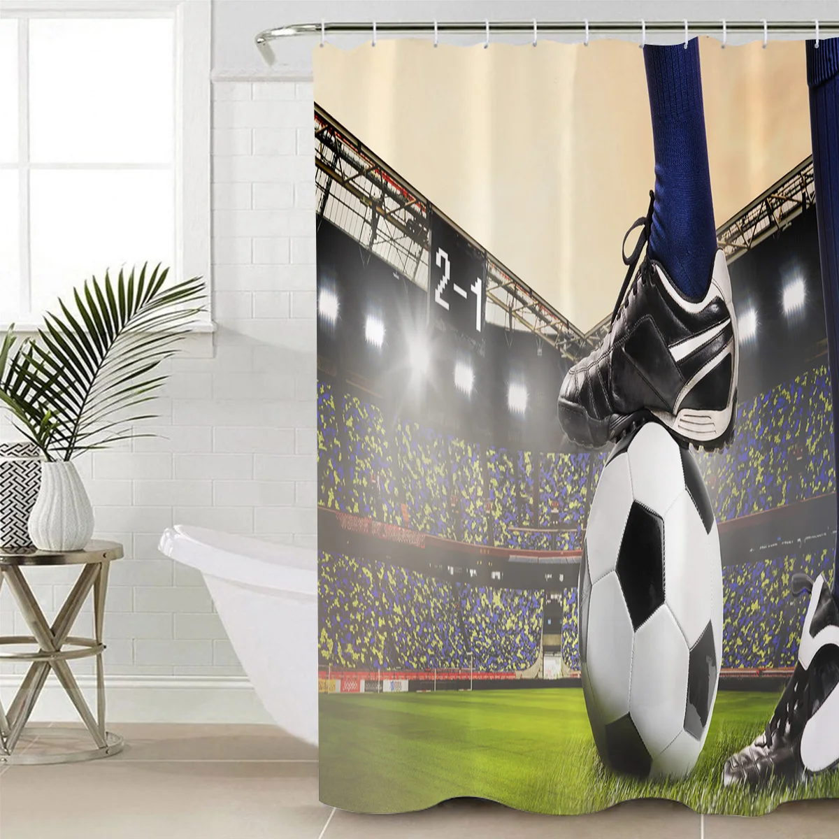 Гимнастические футбольные мячи набор занавесок для душа ковер крышка унитаза
