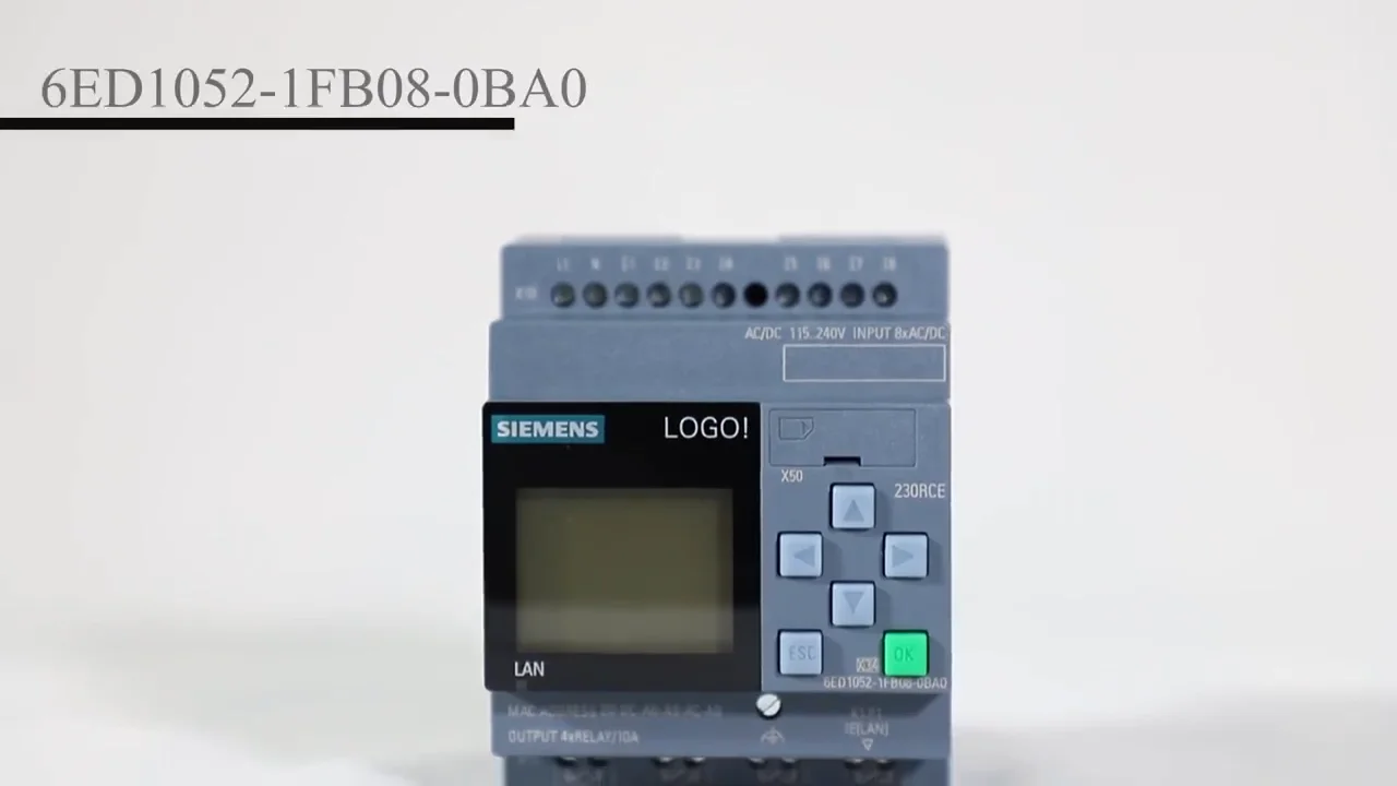 

100%New LOGO Module 6ED1 052-1FB08-0BA0 230RCE Logic Module For Siemens