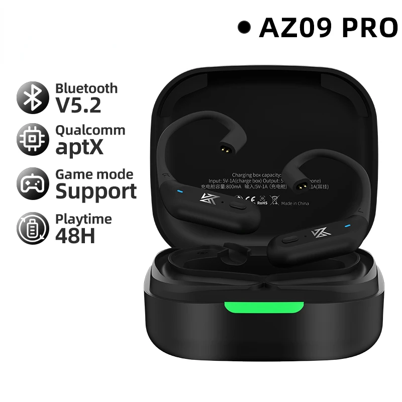 

AZ09 Pro Ear Hook Earphones True Wireless Bluetooth-Compatible 5.1 Monitor Earplugs Headphones With Microphone Game Headset