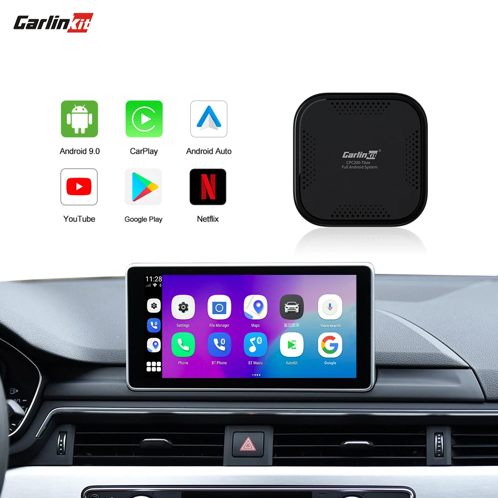 

Carlinkit 4GB + 64GB Youtube Netflix Car Android System Smart Box Wireless Android Auto Carplay Ai Box