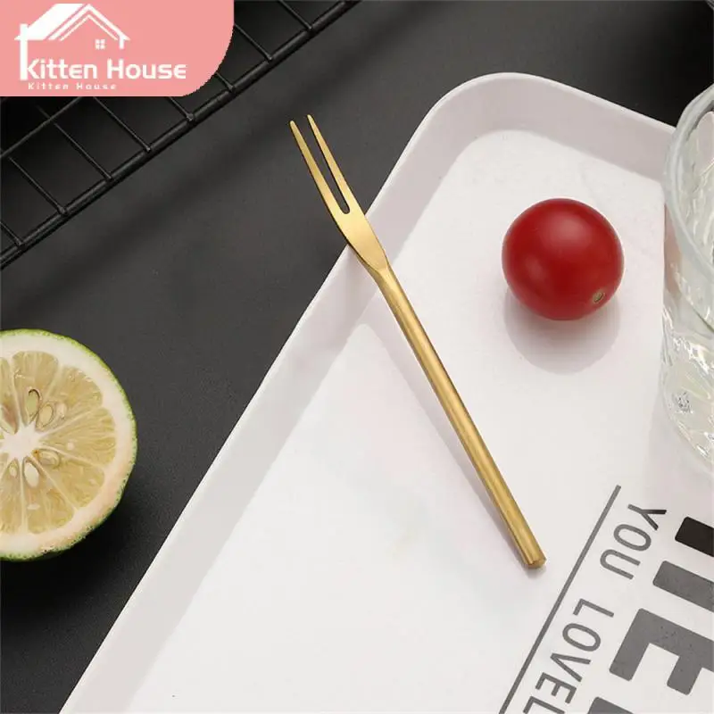 

Not Prone To Aging Dining Fork Easy To Insert And Remove Comfortable Feel Fork Easy To Clean Fruit Swab Tableware Fruit Fork