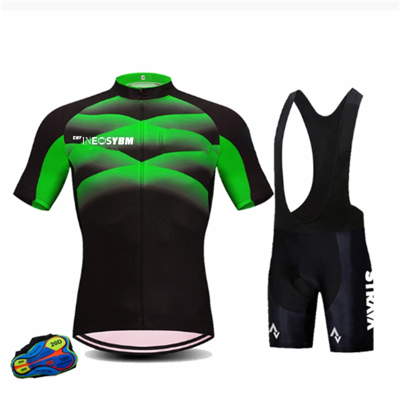 

20D Bib Set MTB Uniform Bike Clothing 2022 Cycling Jersey Quick Dry Bicycle Wear Clothes Mens