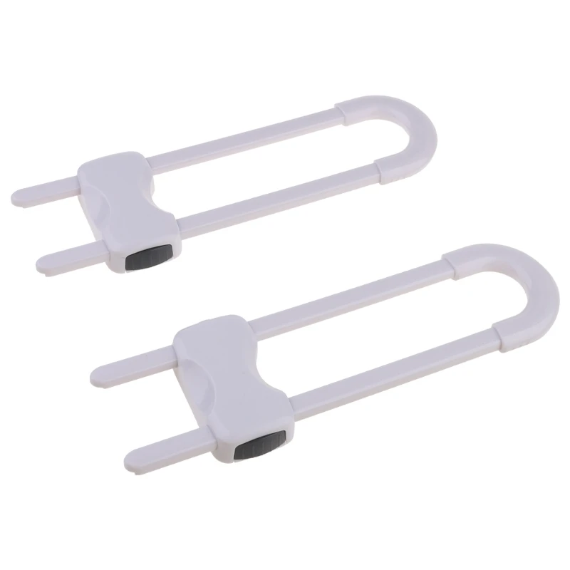 

2 Pack Child Safety Sliding Cabinet Locks Baby U Shape Sliding Safety Latch Lock Baby Kids Safety Care DropShipping
