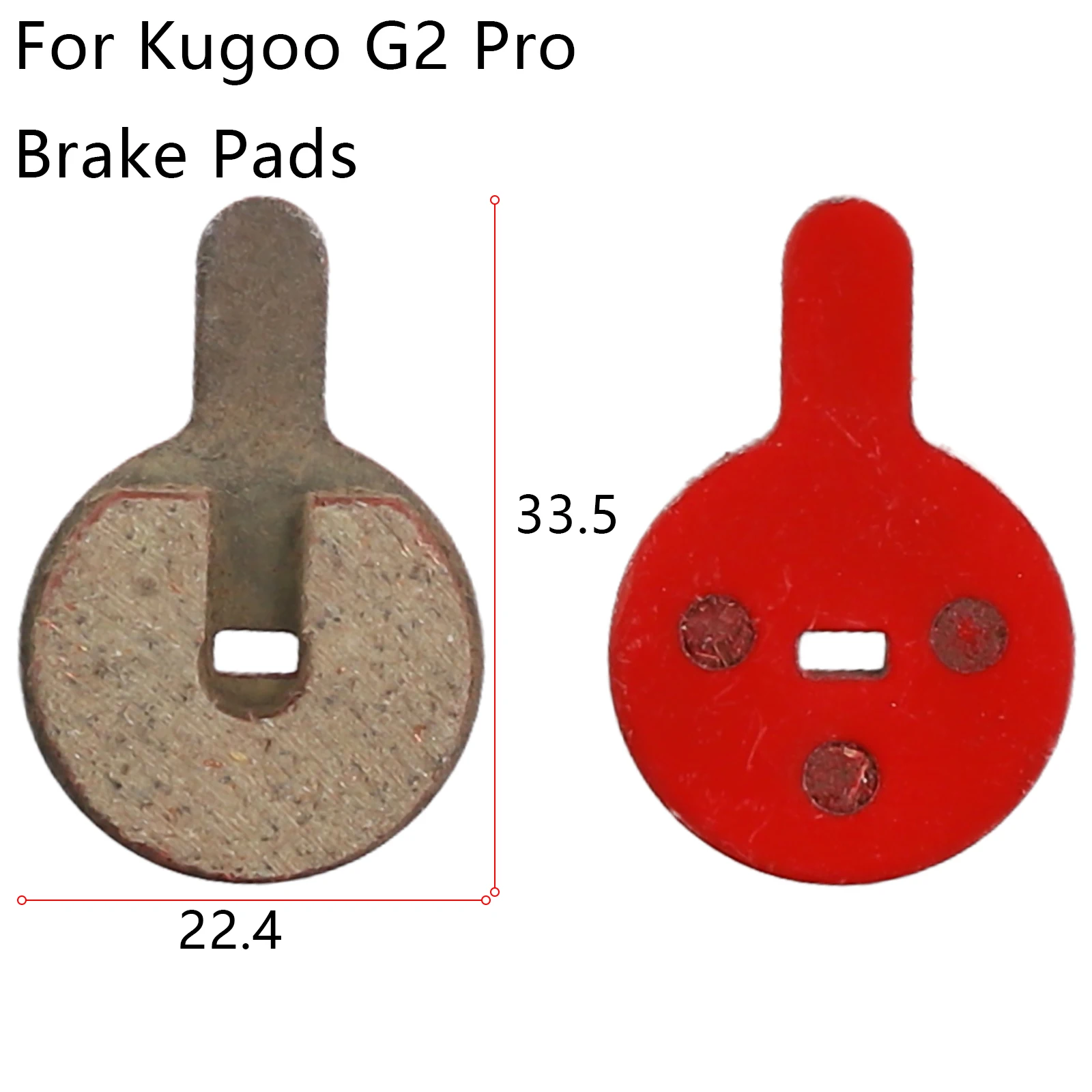 

2pcs Electric Scooter Brake Pads 33.5*22.4mm For Kugoo G2 Pro /BOLI /BB8 /NOVELA /YINXING /BOLIDS Scooter Parts