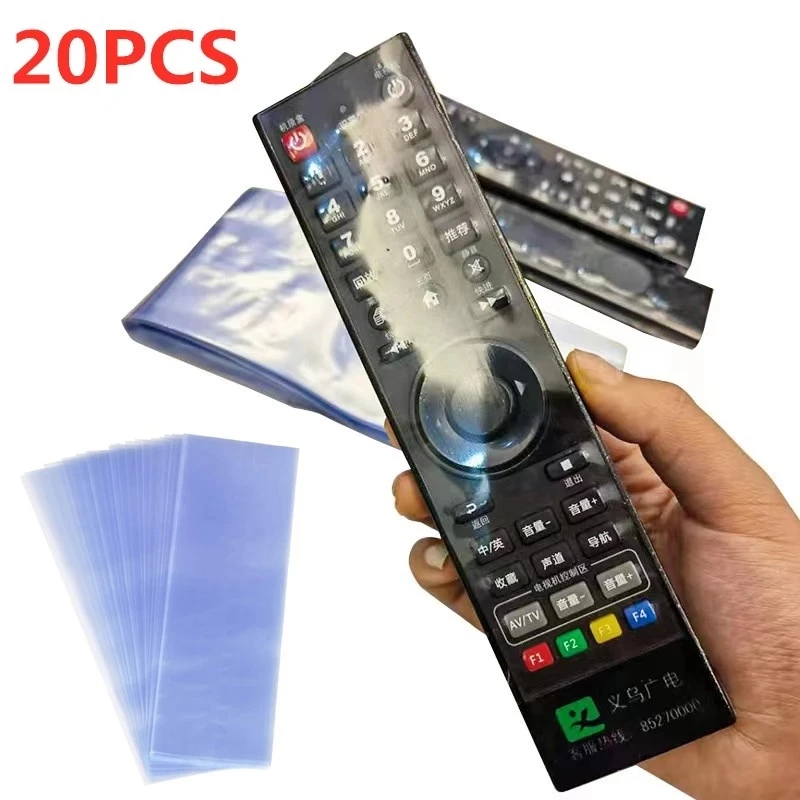 

5/10/20PCSClear Shrink Film Bag TV Remote Control Case Cover Air Condition Remote Control Waterproof Protective Anti-dust Bag