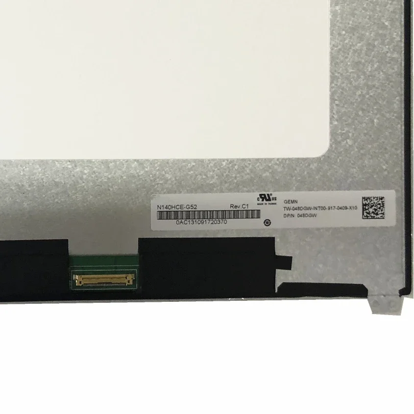 N140HCE-G52 Rev C1 подходит для Dell NV140FHM-N47 B140HAN03.3 Сменная панель IPS latitude 7480 ЖК-экран со