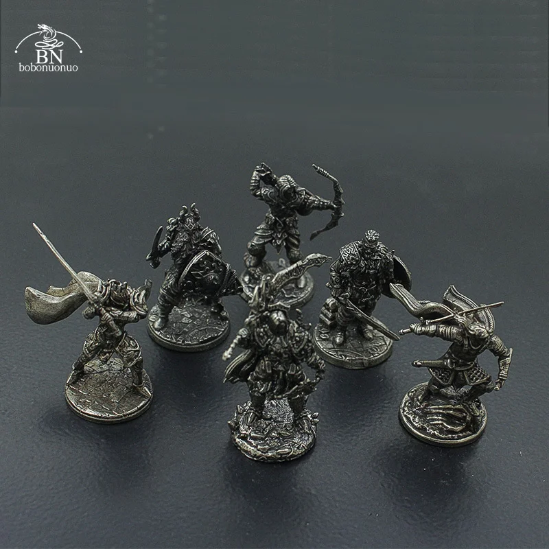 1 шт. военные шахматные настольные украшения медные немертвецы скелет солдаты