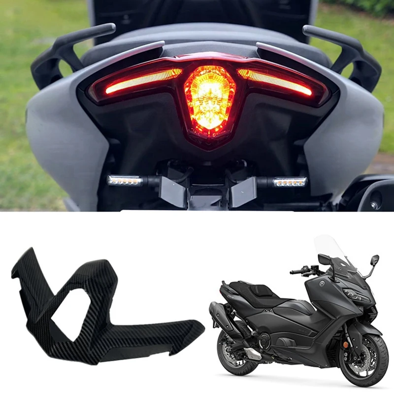 

For Yamaha TMAX560 TMAX-560 2020-2022 Carbon Fiber Turn Signal Shell Rear Taillight Shell Flashing Light Cover Cap