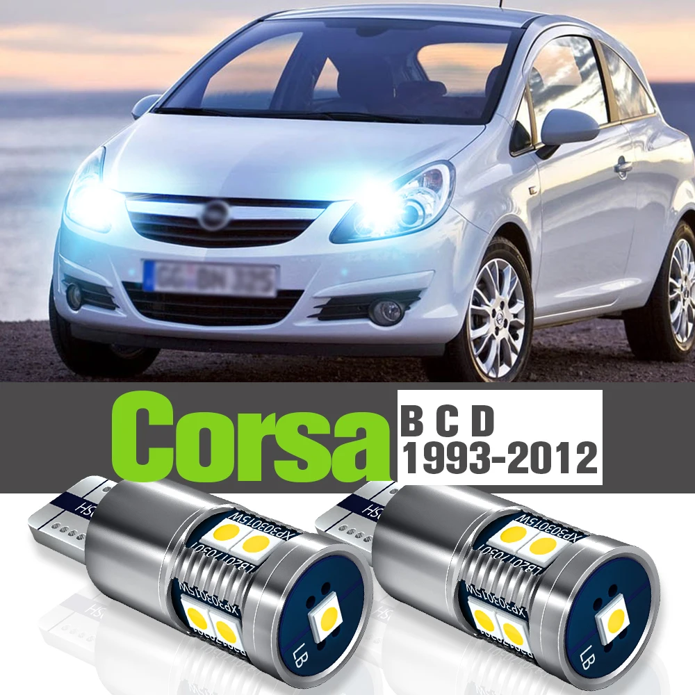 

2x LED Parking Light Accessories Clearance Lamp For Opel Corsa B C D 1993-2012 2002 2003 2004 2005 2006 2007 2008 2009 2010 2011