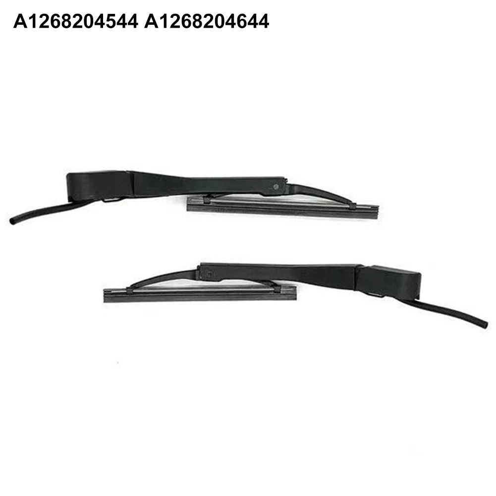 

1Pair Car Headlight Wiper Blade Left Right For Mercedes W126 A1268204544 A1268204644 Plastic Exterior Car Part
