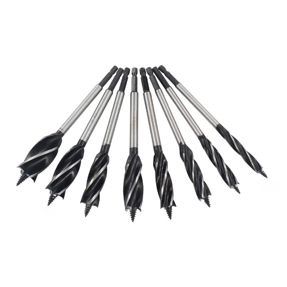 

11PCs 10-25MM High Speed Steel Twist Drill Bit Long Four-slot Four-blade Woodworking tools Drill Bit Hole Opener saw