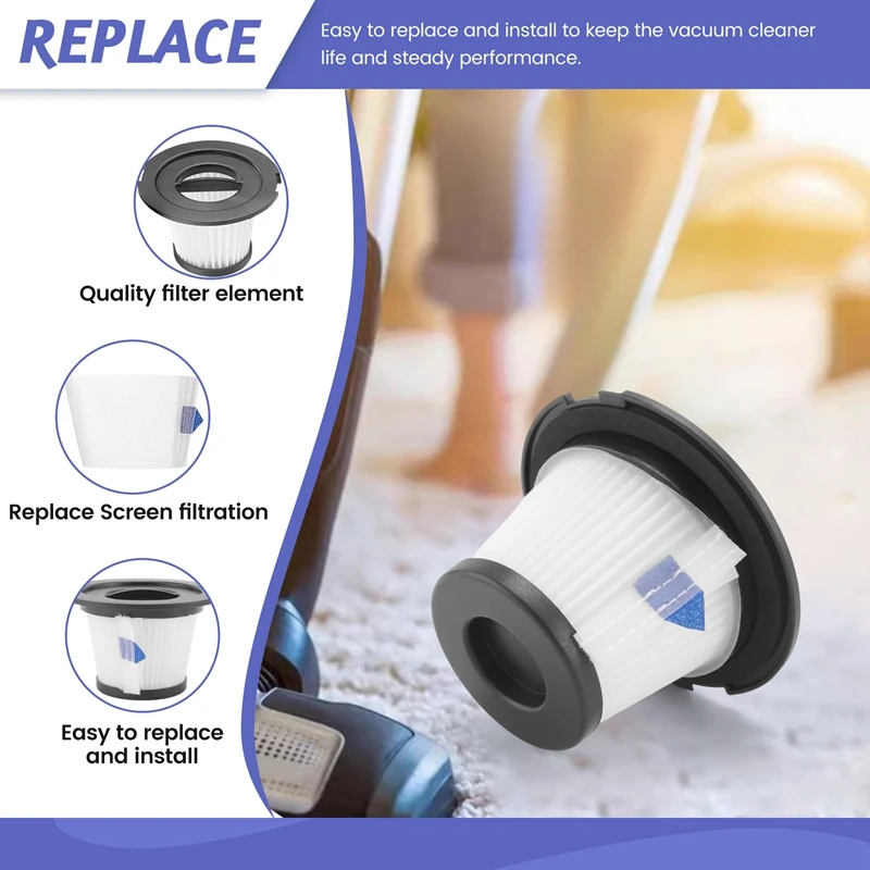 5 шт. сменный фильтр Hepa для Dibea C17 T6 T1 запчасти беспроводного пылесоса