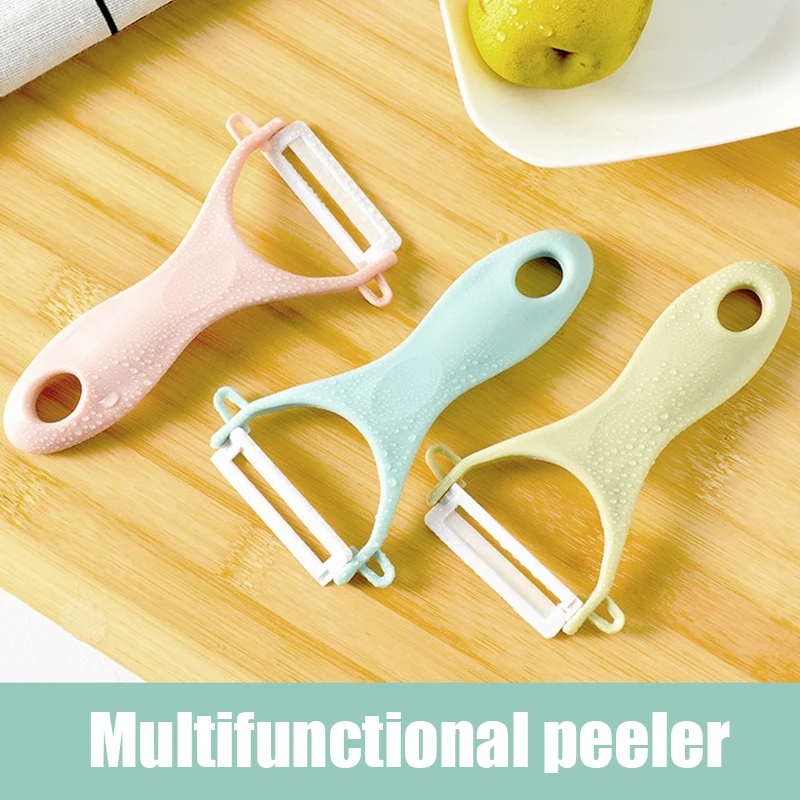 

Керамическая овощечистка для фруктов Многофункциональный ручной рубанок для моркови картофеля бытовой скребок для удаления кожи кухонные...