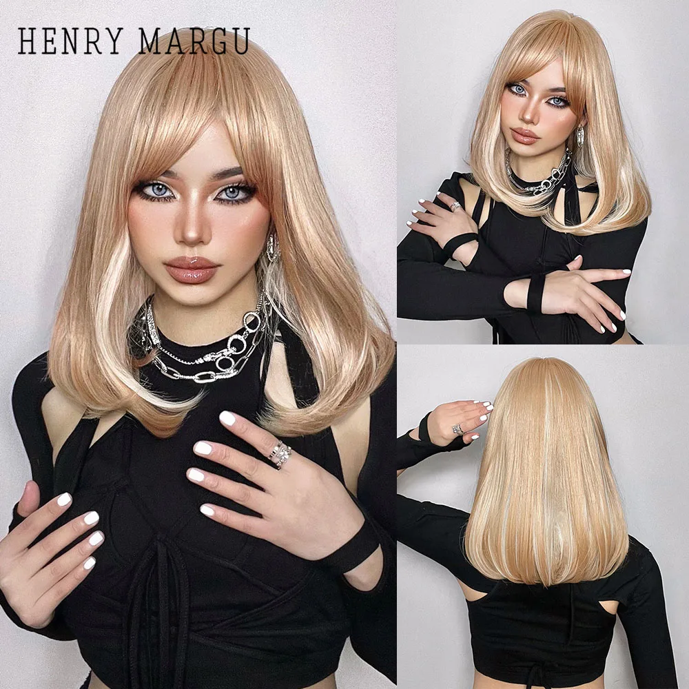 Женский синтетический парик с челкой из термостойкого волокна - купить по