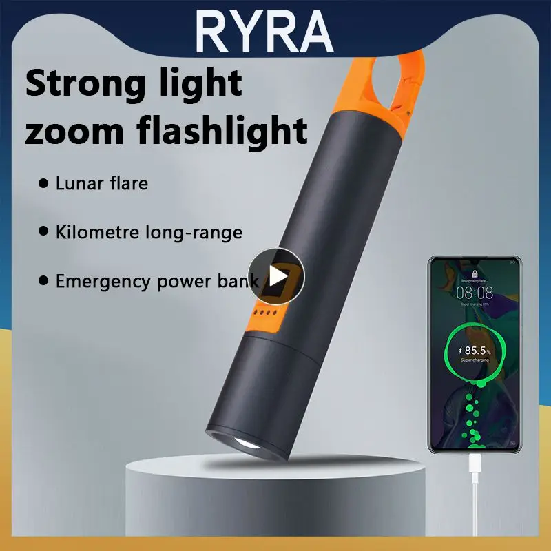 

Led Flashlight 3 Lighting Modes For Camping Hunting Climbing Lantern Aluminum Alloy Flashlight Zoomable Led Flashlight Mini Hot
