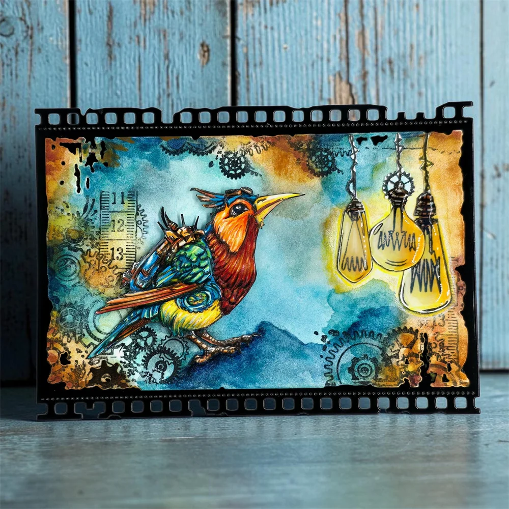 Фото Новинка июня 2026: Металлические вырубные штампы Aall&Create Maze Wheel Clockspire Steamheart Precision Paws для скрапбукинга и рукоделия №4