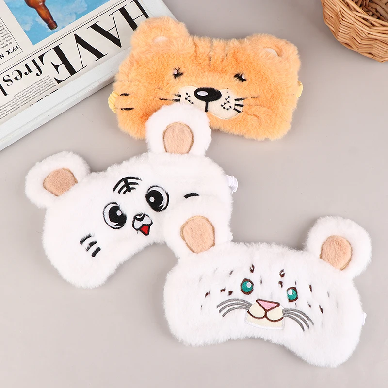 

Sleeping Mask Cartoon Tiger Soft Plush Eye Masks Cute Tiger Eye Cover Plush Mask Eyepatch Nap Health Eye Cover
