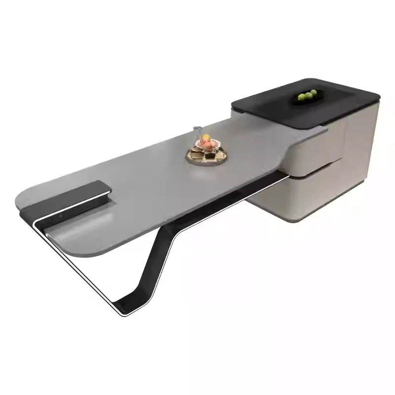 Обеденный стол Gaoding Island интегрированный с выдвижным направляющим столом из