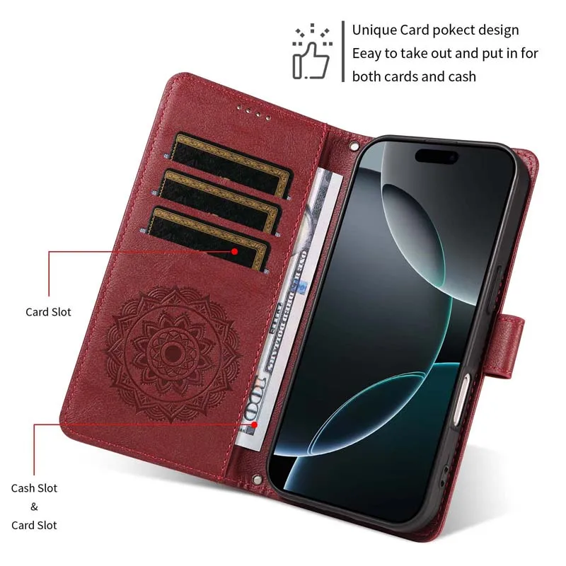 Фото Магнитный кожаный чехол для телефона Huawei P10 P20 P30 Pro Mate 10 20 Lite P8 Lite 2017 с тиснением, откидной крышкой и держателем для карт. №3