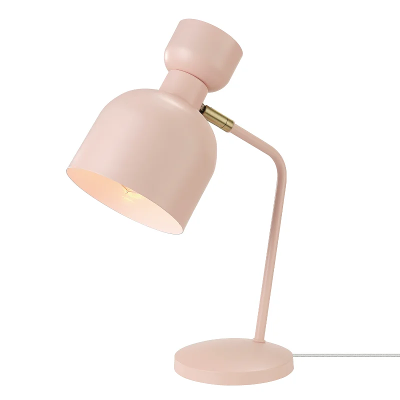 

Harper 16" Matte Pink Desk Lamp with Matte Brass Pivot Joint, 52297