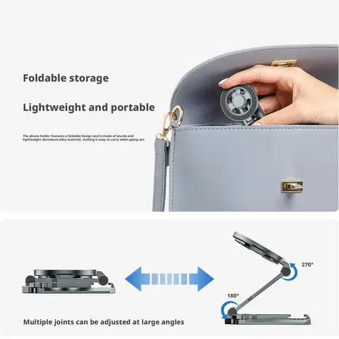 Профессиональный многофункциональный магнитный держатель для телефона, складной штатив для камеры, подставка для телефона для iPhone 17, 16, 15, настольная подставка