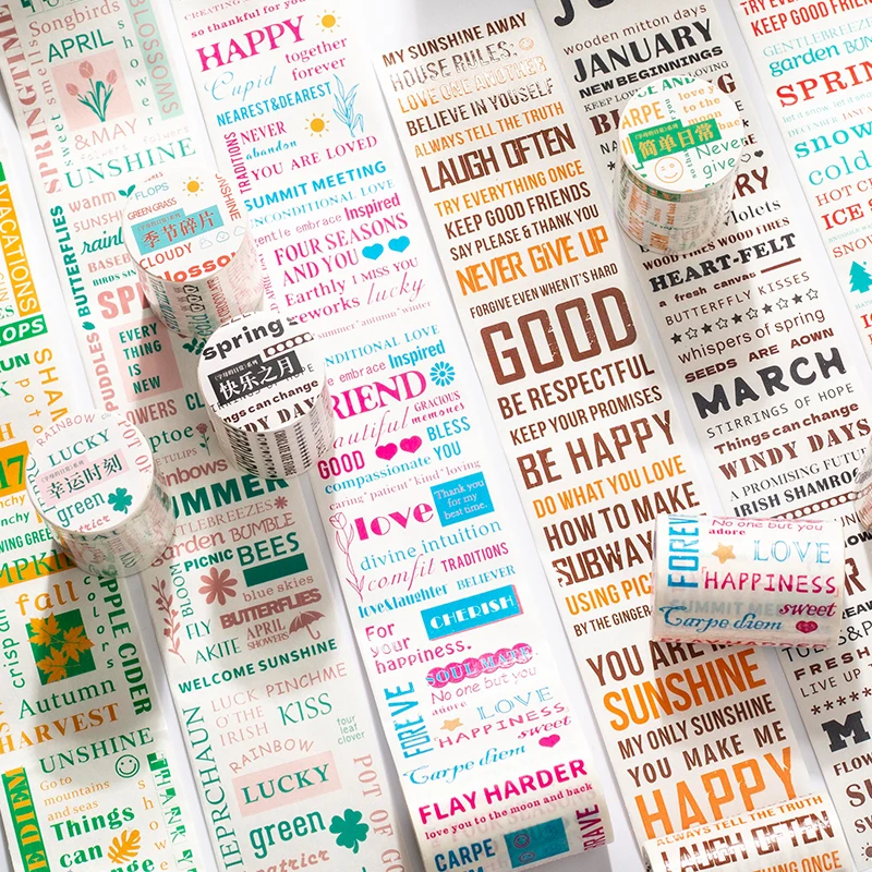 

6 упаковок/партия, милые бумажные Маскировочные Васи-ленты