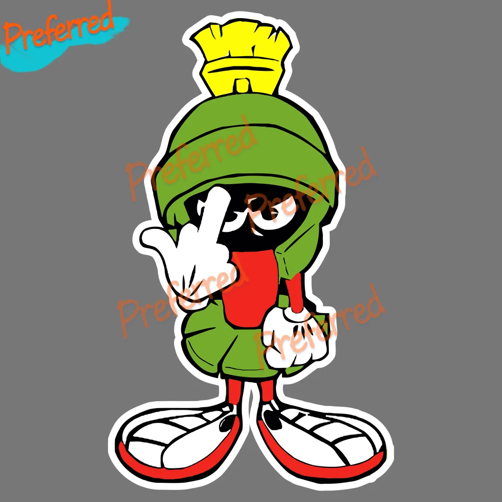 

High Quality Decal Motorcycle Racing Laptop Helmet Trunk Surf Camper Wall Vinyl Car Sticker for Marvin The Martian