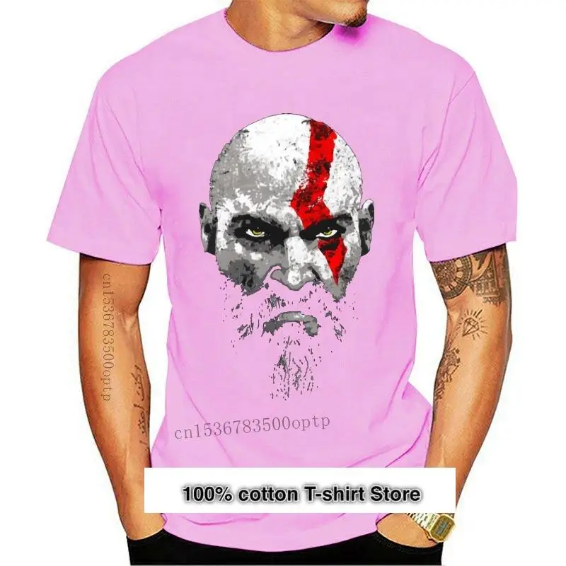 

Camiseta de moda para hombre, ropa masculina, God Of War Kratos