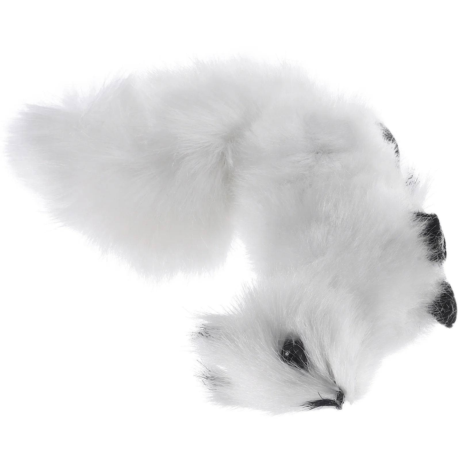 

Furry Squirrel Ornament Small Plush Squirrel Statue Decoration Realistic Furry Squirrel Ornament