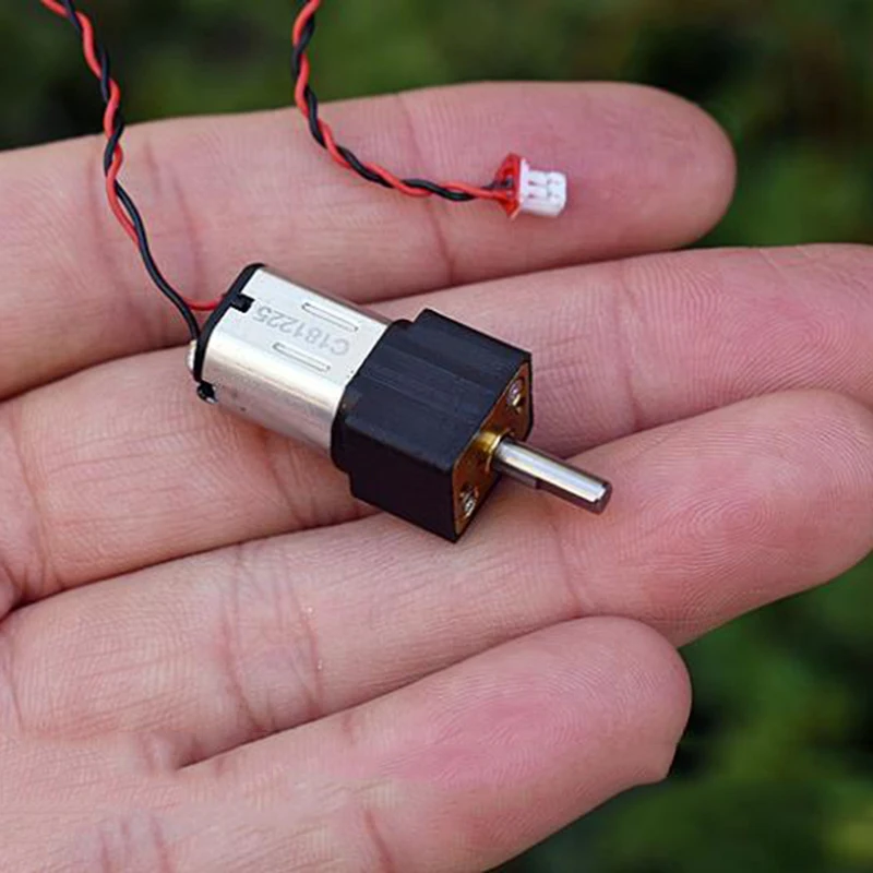 Мини микро 12 мм N20 полностью Металлическая фотосессия 3 в 3,7 в 5 в 6 В 200 об/мин медленное снижение скорости большой крутящий момент с пылезащитной крышкой