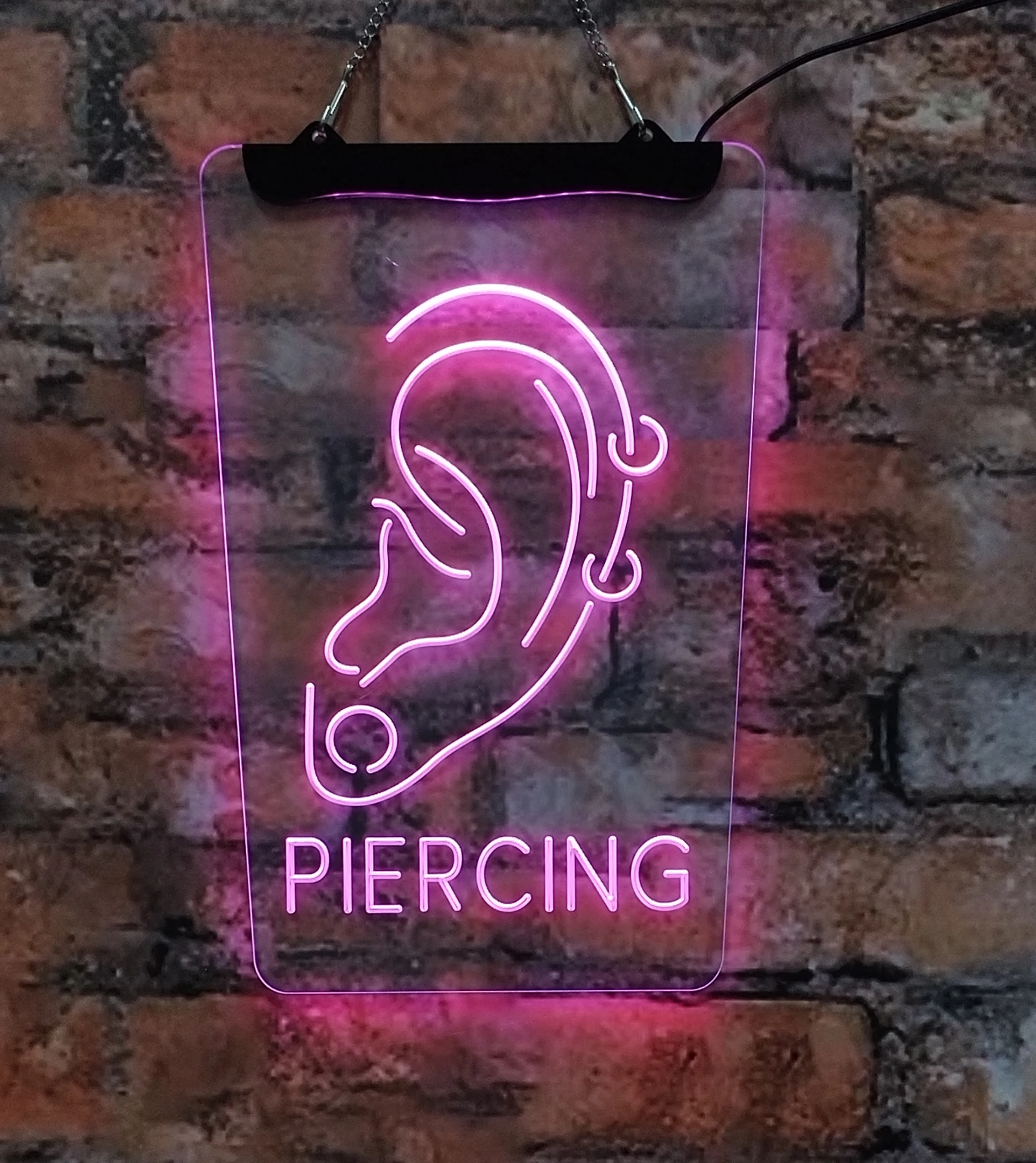 Магазин красоты Для Пирсинга Ушей тату-магазин искусственное неоновое 3D