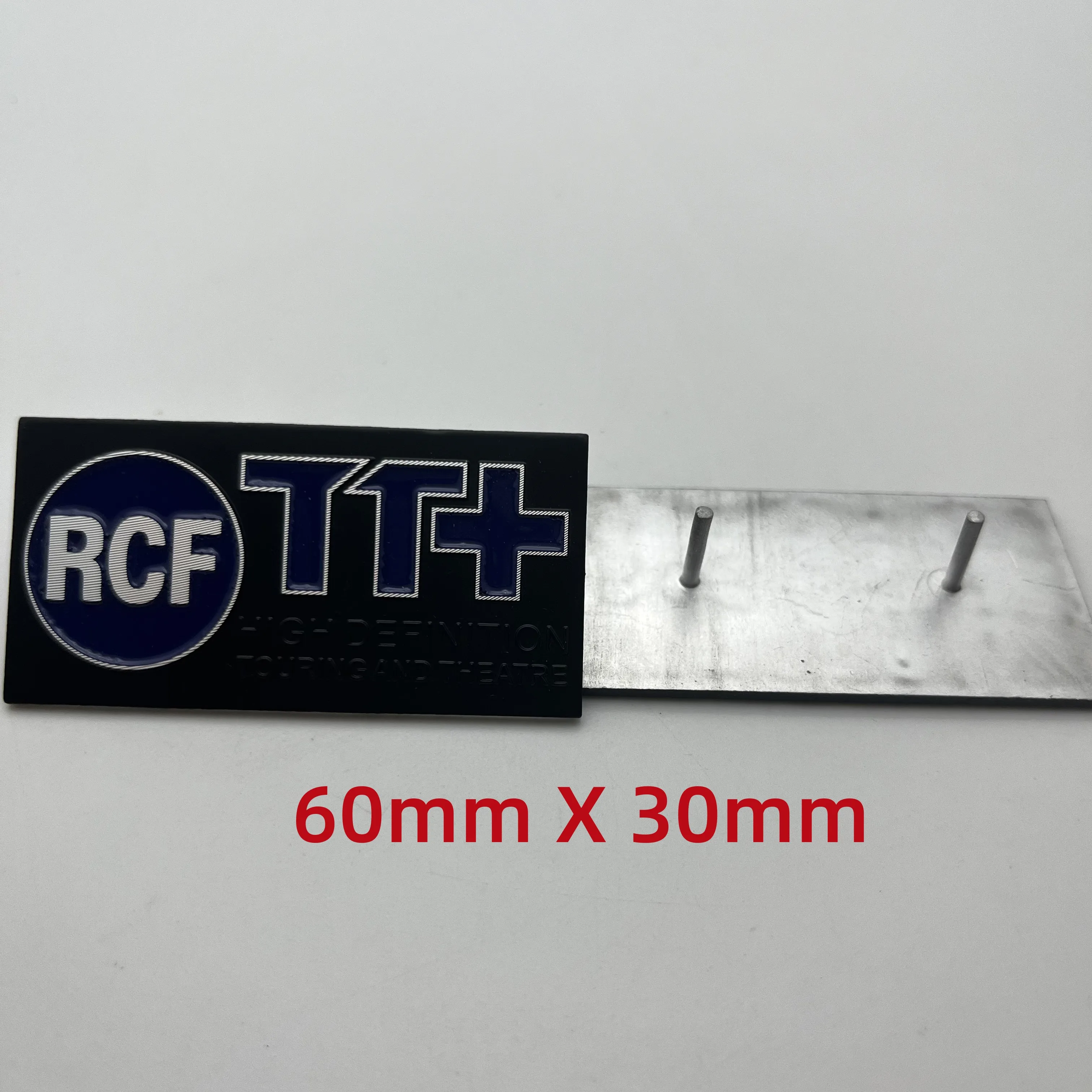 

2 шт., 5 шт., наклейка с эмблемой RCF, 3D металлические наклейки для динамиков из алюминиевого сплава, значки для стайлинга автомобиля, украшения, автомобильные аксессуары