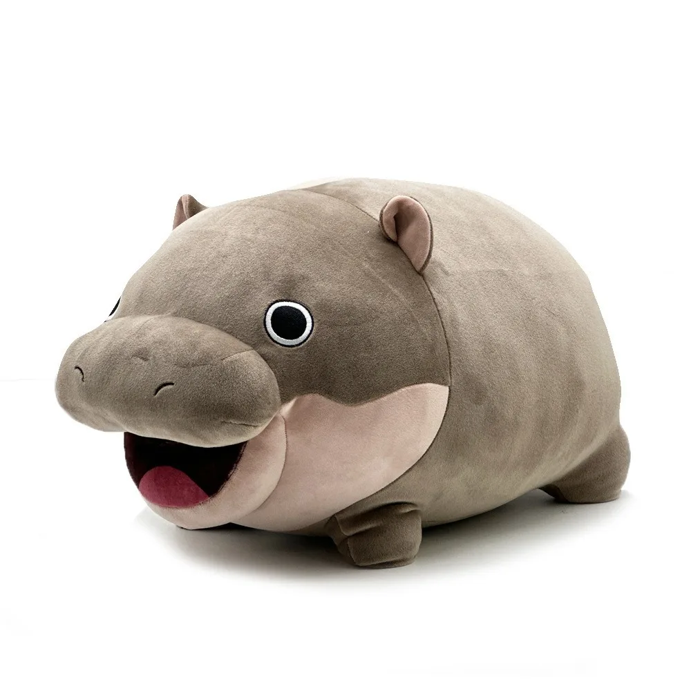 Новые мягкие плюшевые игрушки Moo Deng Kawaii Stuffed Animal Hippo Plush Hugable Pygmy Plushie Toy Домашняя