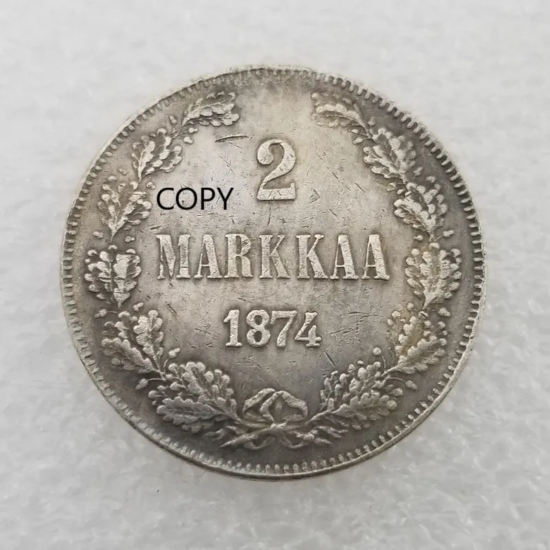 

Finland Silver Plated Commemorative Collector Coin Gift Lucky Challenge Coin COPY COIN