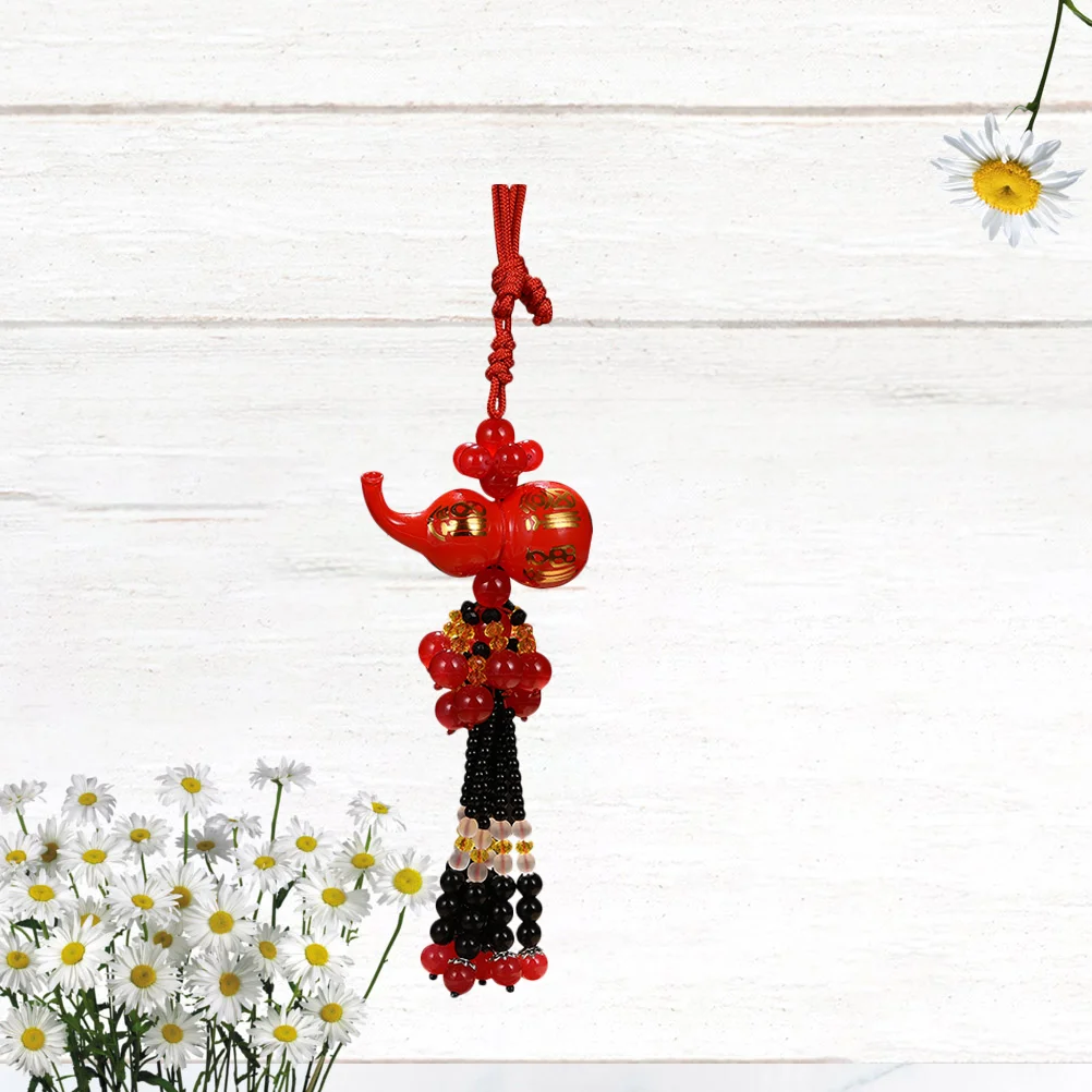 

Jade Car Pendant Wu Interior Lou Charm Natural Auto View Rear Tassel Charms Dangle Fringe Ornament Keychain Decoration Keyring