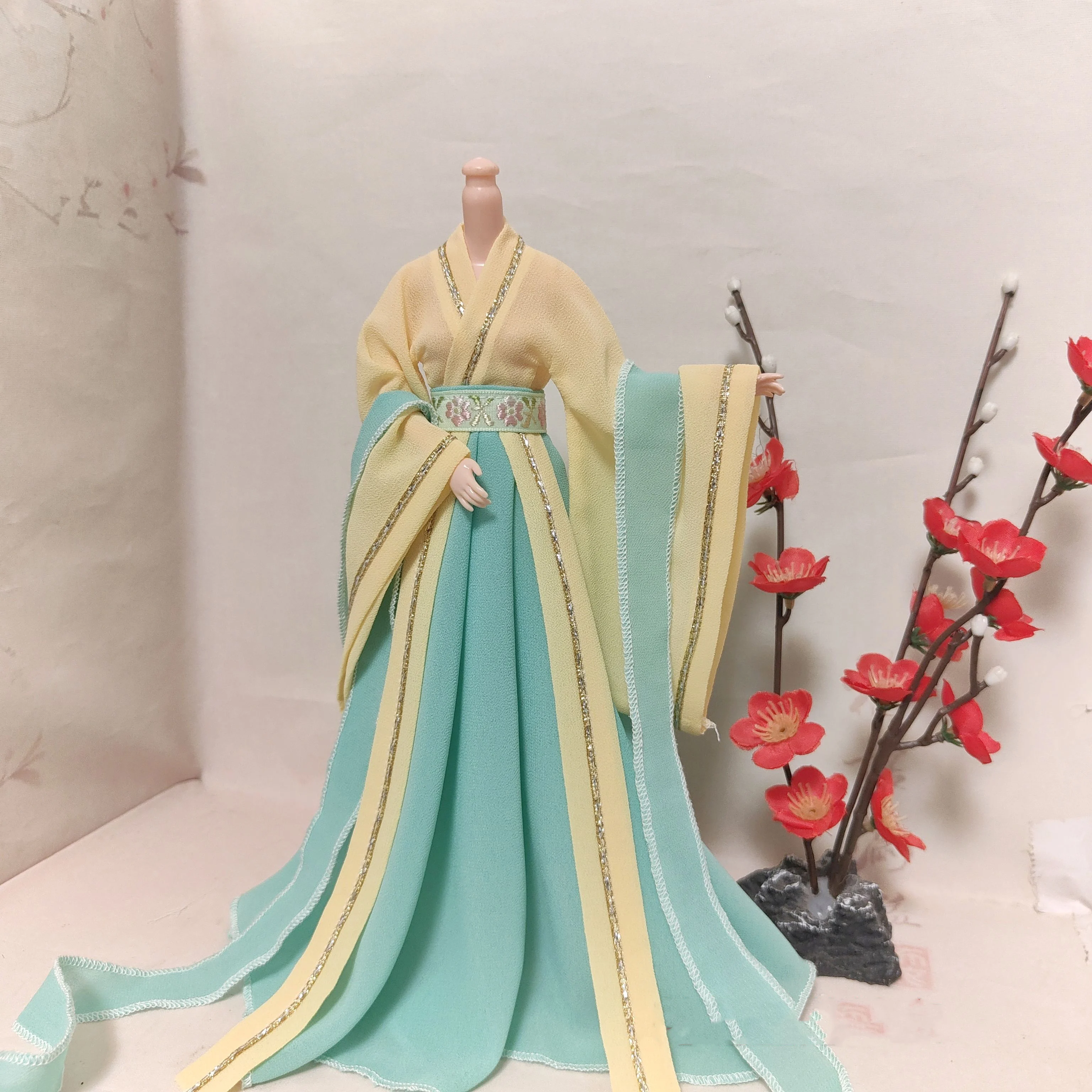 Масштаб 1/6 кукла BJD одежда древний костюм халат ханьфу платье феи для BJD/SD YOSD Blyth Barbi