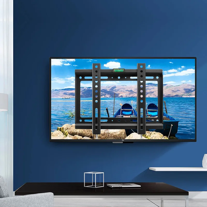 Универсальный настенный кронштейн для телевизора с фиксированной плоской