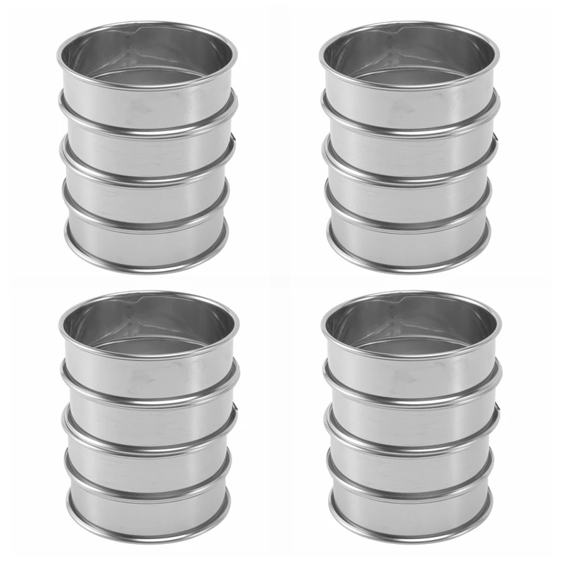 

Двойные скрученные кольца Tart, английские кольца для кексов, профессиональные кольца для кексов, набор из 16 штук в розницу