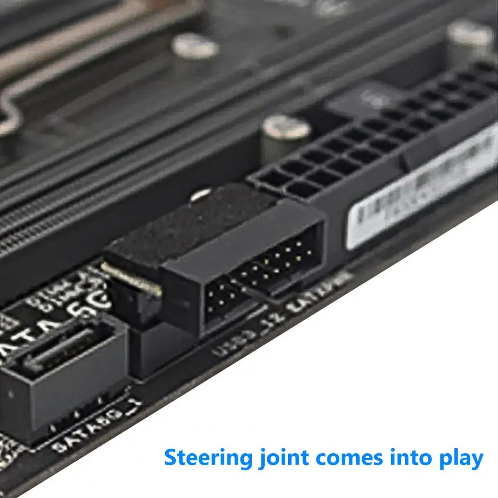 

Motherboard Connector High-speed Lossless Plug Play USB3.0 19/20 Pin 90 Degree Angled Internal Mini Header for Computer