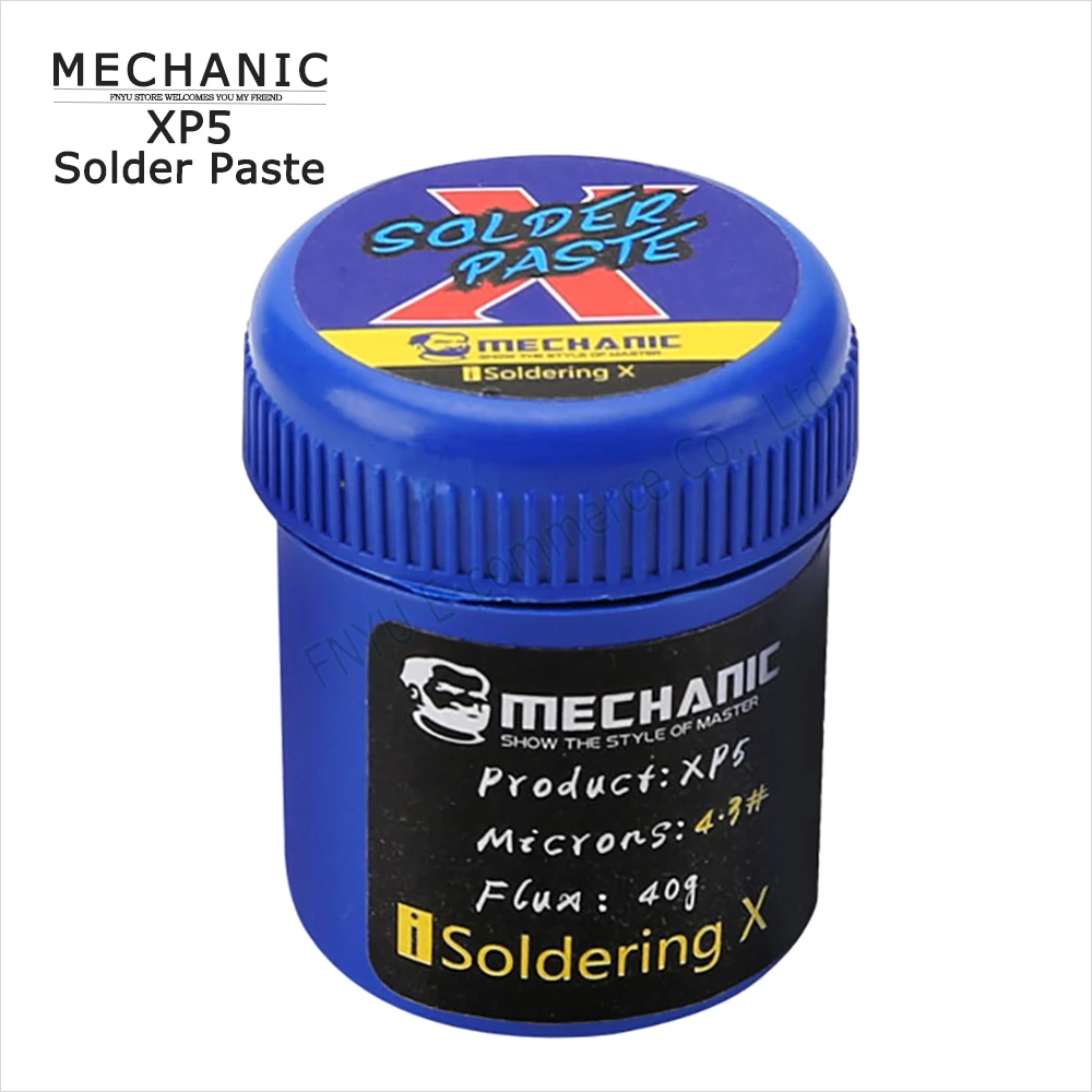 

Бесплатная Бессвинцовая паяльная флюсовая паста MECHANIC XP5 148 ℃ сварочная паста специально для iPhone X XS MAX XR материнская плата низкотемпературны...