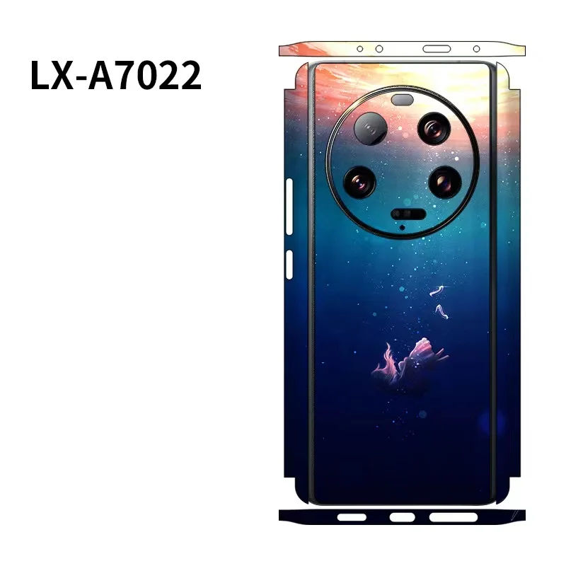 

Colorful 3M Cartoon Film For Xiaomi MI 13Pro 13 Ultra Cases Decal Skin Aurora Back Cover Protector Wrap Ultra Thin Stickers