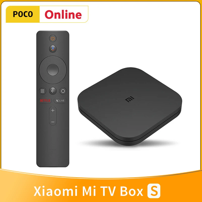 ТВ-приставка Xiaomi Mi TV Box S 4K Ultra HD Android 9 0 HDR 2 ГБ 8 WiFi Google Cast Netflix Smart медиаплеер |
