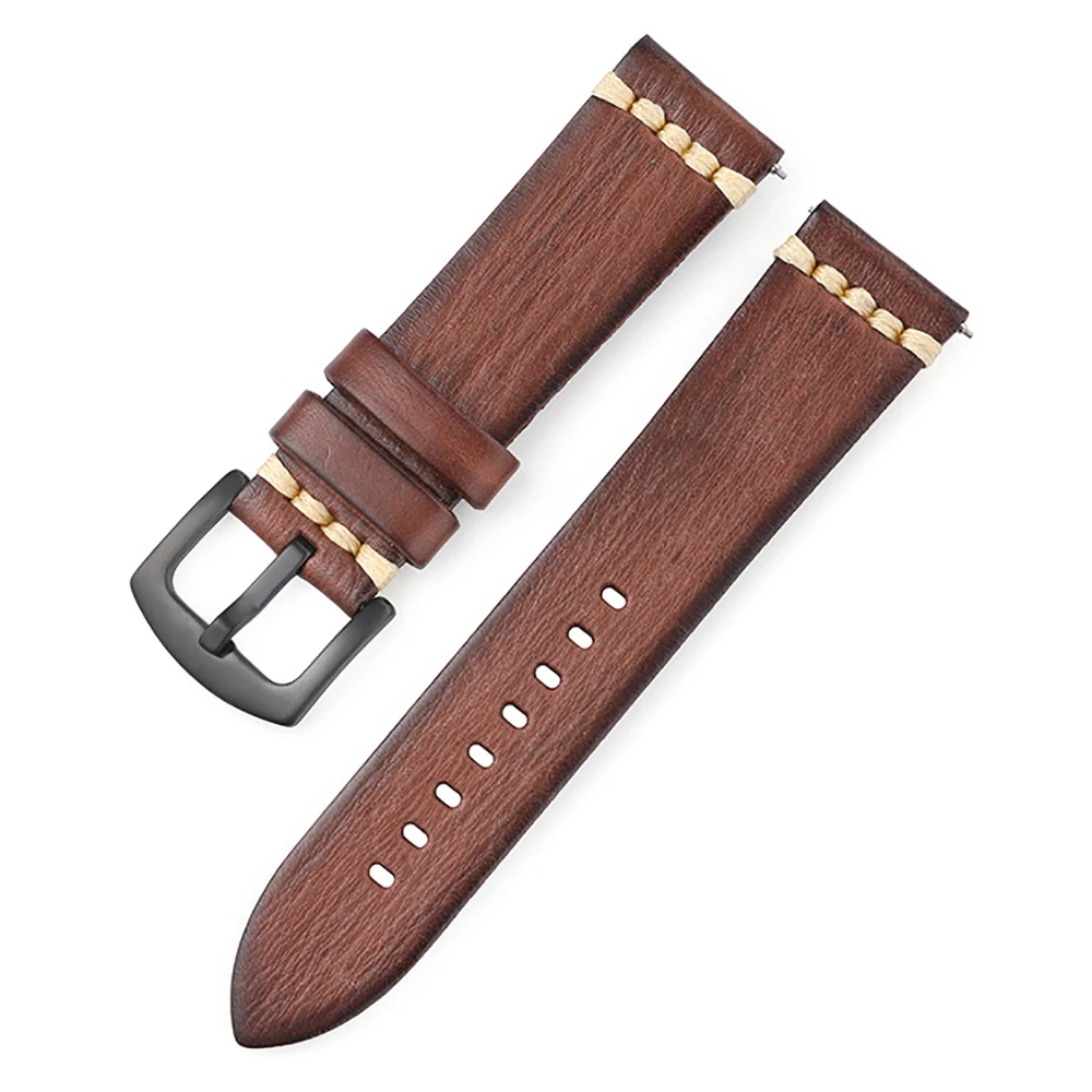 

Quick Release Watch Band Italy Vegetable Tanned Leather For Panerai Tissot Watch 24mm 22mm 20mm Cow Watch Bracelet Leather Strap