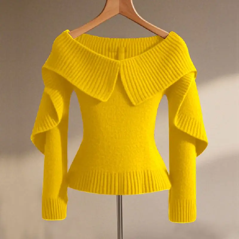 2024 весенне-осенний новый трикотаж в стиле ретро женский маленький Xiaoxiangfeng тонкий